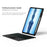 For Huawei Qingyun C7 (2nd Gen) Leather Case + Bluetooth-compatible Keyboard with Backlight Trackpad - 4