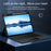For Huawei Qingyun C7 (2nd Gen) Leather Case + Bluetooth-compatible Keyboard with Backlight Trackpad - 5