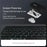 For Huawei Qingyun C7 (2nd Gen) Leather Case + Bluetooth-compatible Keyboard with Backlight Trackpad - 7