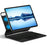 For Huawei Qingyun C7 (2nd Gen) Magnetic Floating Bluetooth-compatible Keyboard (Russian) + Leather Tablet Case - 1
