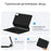 For Huawei Qingyun C7 (2nd Gen) Magnetic Floating Bluetooth-compatible Keyboard (Russian) + Leather Tablet Case - 5
