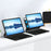 For Huawei Qingyun C7 (2nd Gen) Magnetic Floating Bluetooth-compatible Keyboard (Russian) + Leather Tablet Case - 7