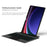 For Samsung Galaxy Tab S8 Ultra Leather Case + Bluetooth-Compatible Keyboard with Backlight Trackpad - 4