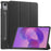 For Lenovo Idea Tab Pro PU Leather Tablet Case Anti-drop Tri-Fold Stand Slim Protective Cover - Black - 1