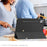 For Lenovo Idea Tab Pro PU Leather Tablet Case Anti-drop Tri-Fold Stand Slim Protective Cover - Black - 7