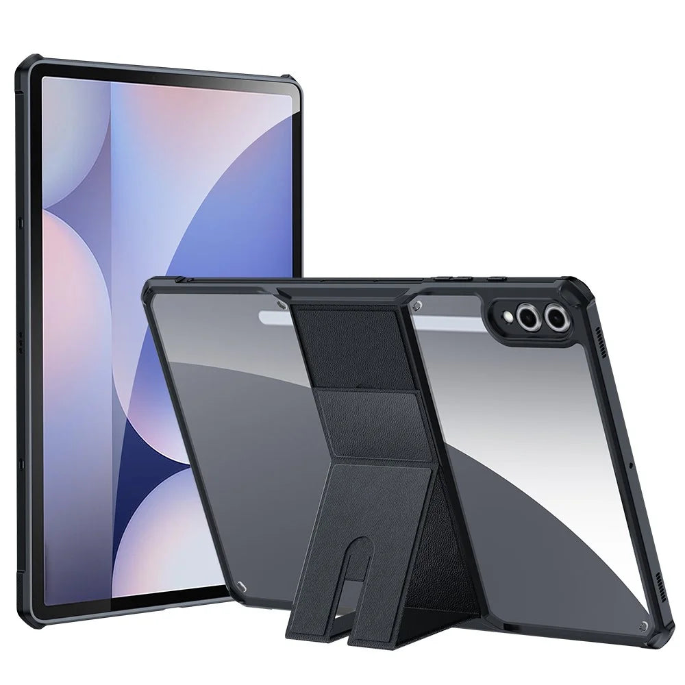 XUNDD For Samsung Galaxy Tab S10+ / Tab S9+ Case Leather Kickstand TPU + PC Airbag Protection Tablet Cover - 1