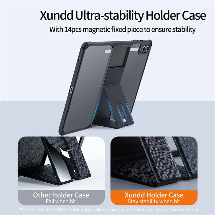 XUNDD For Samsung Galaxy Tab S10+ / Tab S9+ Case Leather Kickstand TPU + PC Airbag Protection Tablet Cover - 3