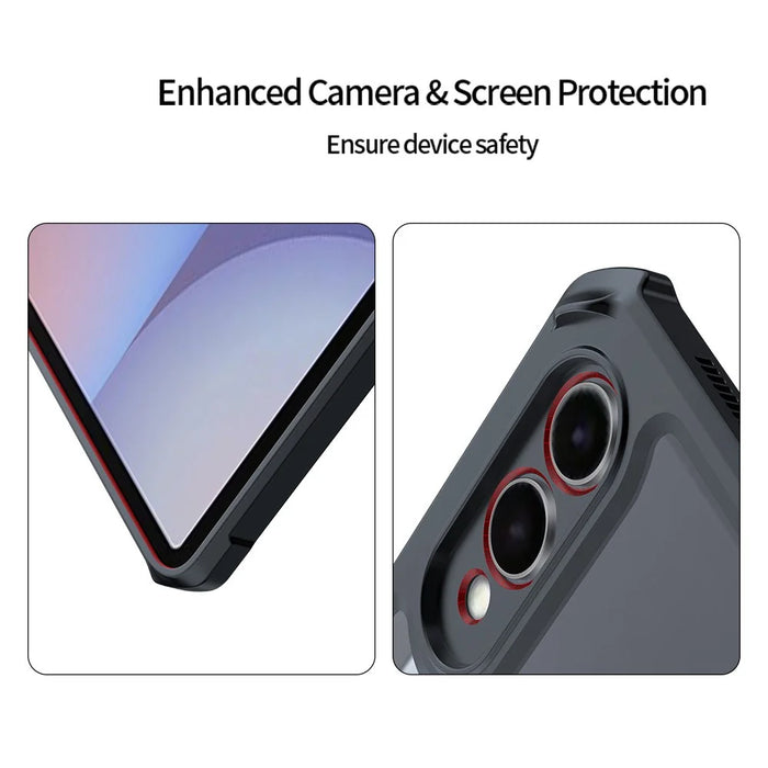 XUNDD For Samsung Galaxy Tab S10+ / Tab S9+ Case Leather Kickstand TPU + PC Airbag Protection Tablet Cover - 4