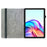 For TECNO Megapad 11 Leather Case Pattern Printed Stand Tablet Cover with Card Slots - Plum Blossom - 2