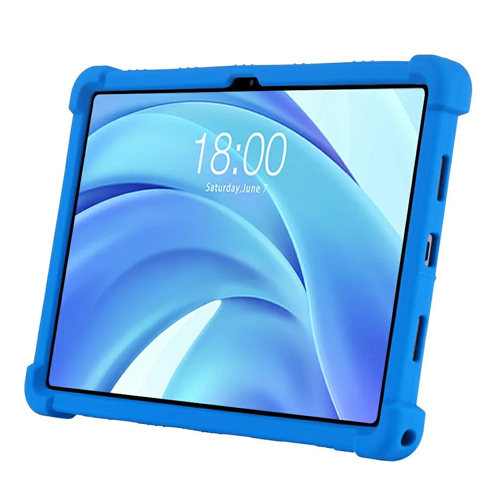For Teclast T50HD Silicone Case with Kickstand Rugged Protective Cover - Dark Blue - 4