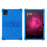 For T-Mobile REVVL Tab Silicone Case with Kickstand Rugged Protective Cover - Dark Blue - 1