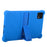 For T-Mobile REVVL Tab Silicone Case with Kickstand Rugged Protective Cover - Dark Blue - 2