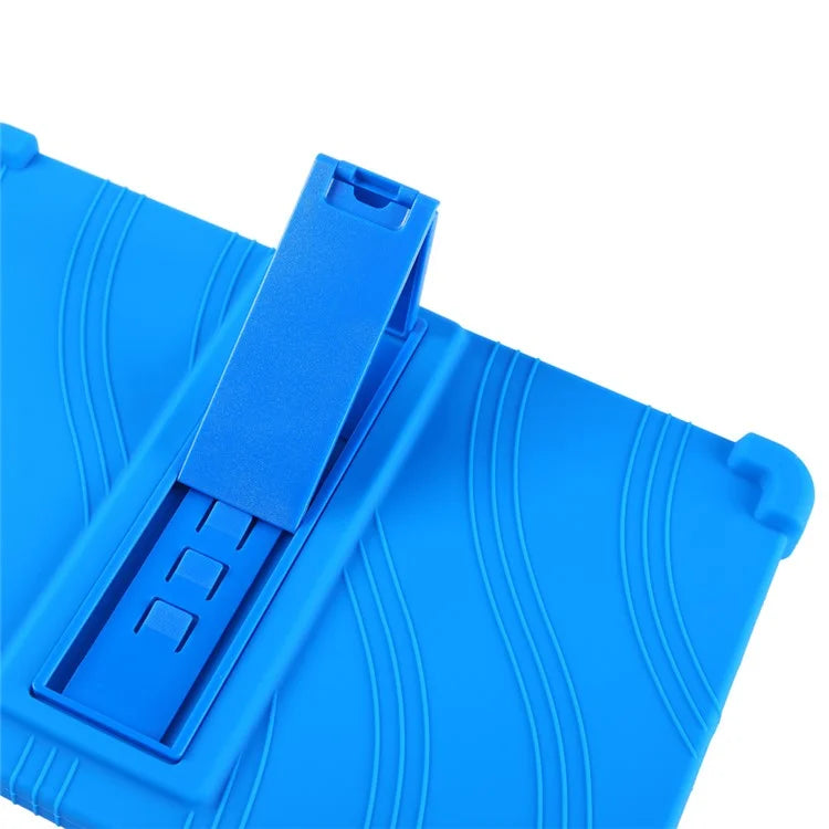 For Teclast T65 Max Case Adjustable Kickstand Silicone Tablet Protective Cover - Dark Blue - 6