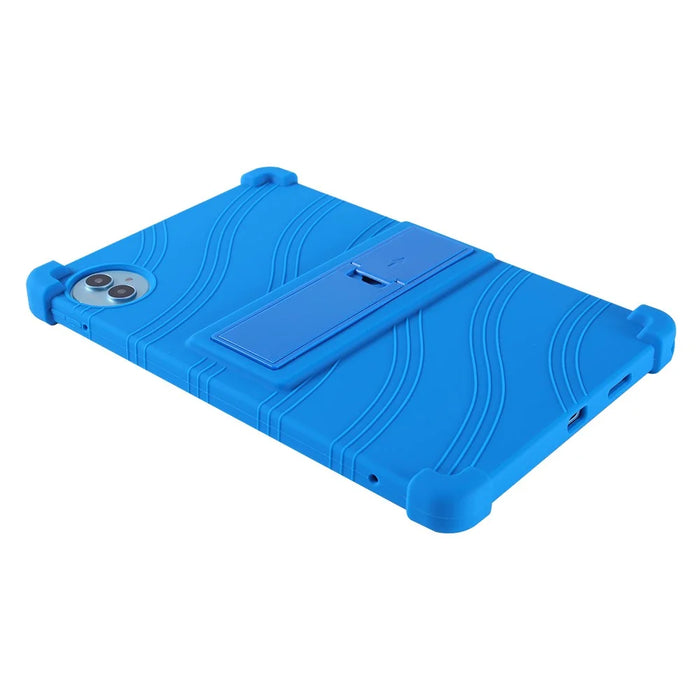 For Teclast P50 / P50S Silicone Case with Kickstand Rugged Protective Cover - Dark Blue - 5