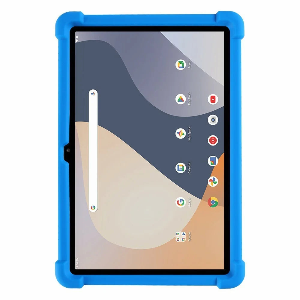 For Walmart Onn 10.1 inch (2024) Silicone Case with Kickstand Rugged Protective Cover - Dark Blue - 2