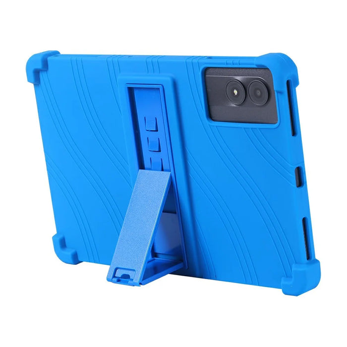 For Blackview Tab 90 / Tab 90 WiFi Silicone Case with Kickstand Rugged Protective Cover - Dark Blue - 3