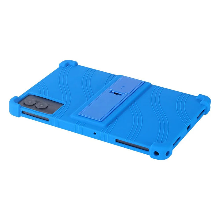 For Blackview Tab 90 / Tab 90 WiFi Silicone Case with Kickstand Rugged Protective Cover - Dark Blue - 5
