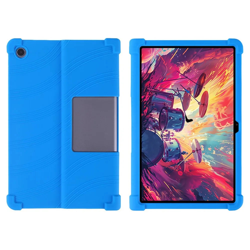 For Lenovo Xiaoxin Pad Studio 11.5 Inch / Tab Plus Silicone Case with Kickstand Rugged Protective Cover - Dark Blue - 1