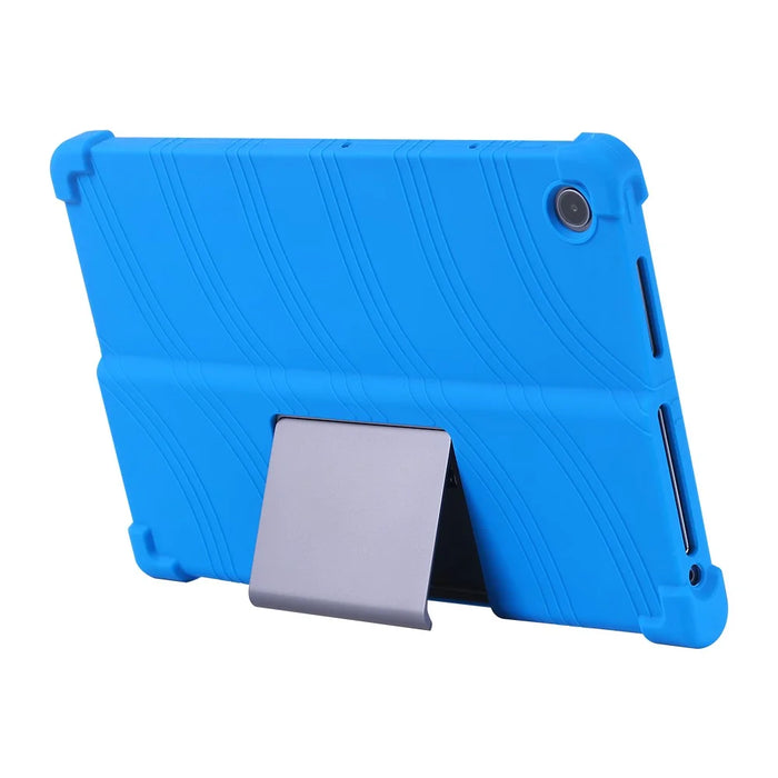 For Lenovo Xiaoxin Pad Studio 11.5 Inch / Tab Plus Silicone Case with Kickstand Rugged Protective Cover - Dark Blue - 3