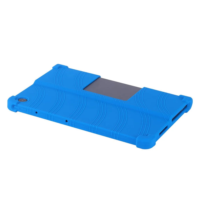 For Lenovo Xiaoxin Pad Studio 11.5 Inch / Tab Plus Silicone Case with Kickstand Rugged Protective Cover - Dark Blue - 6