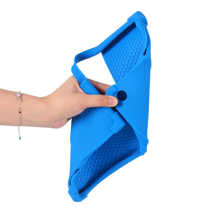 For Lenovo Xiaoxin Pad Studio 11.5 Inch / Tab Plus Silicone Case with Kickstand Rugged Protective Cover - Dark Blue - 7