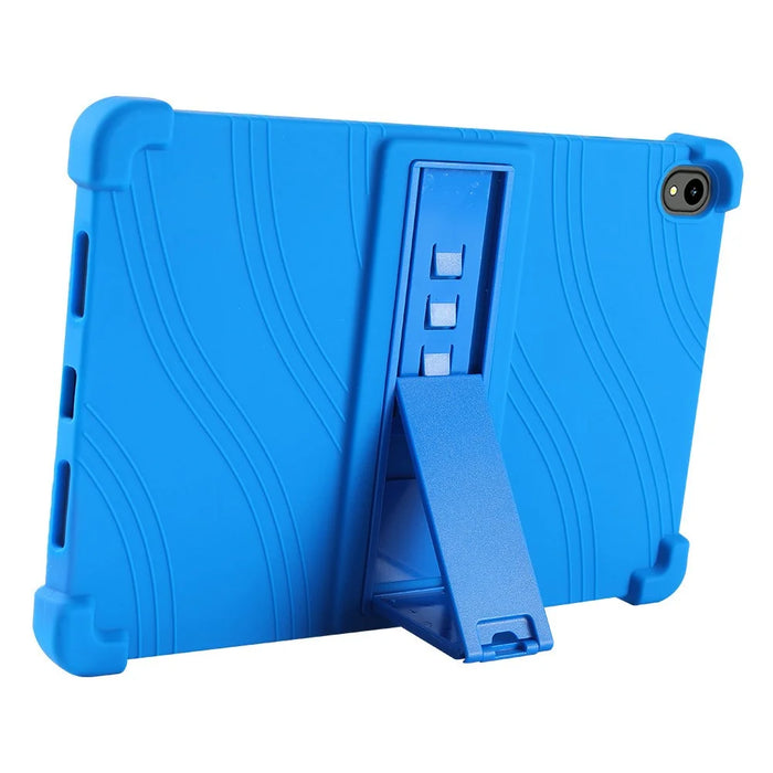 For Walmart Onn 12.1 inch Tablet Pro (2024) Silicone Case with Kickstand Rugged Protective Cover - Dark Blue - 3