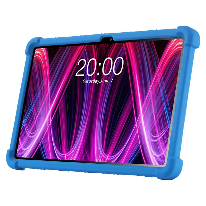 For Teclast T60 Plus Silicone Case with Kickstand Rugged Protective Cover - Dark Blue - 2