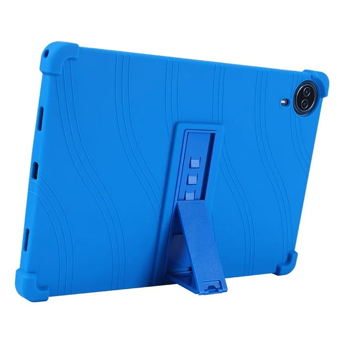 For Teclast T70 Case Adjustable Kickstand Silicone Tablet Protective Cover - Dark Blue - 3