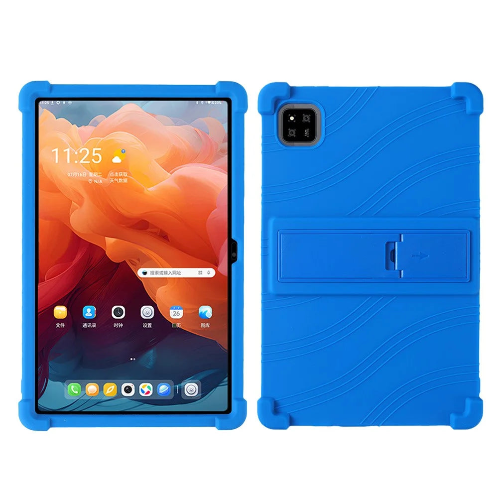 For Alldocube iPlay 60 Plus Case Adjustable Kickstand Silicone Tablet Protective Cover - Dark Blue - 1