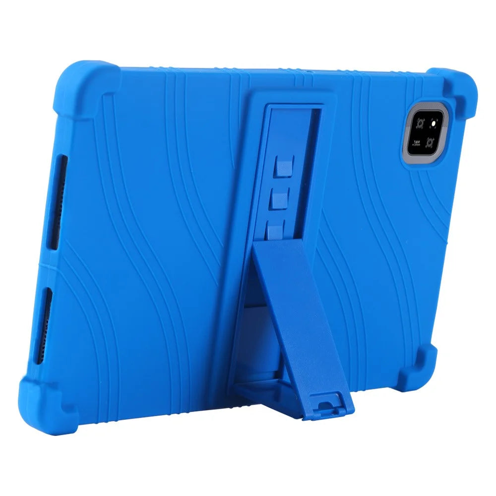 For Alldocube iPlay 60 Plus Case Adjustable Kickstand Silicone Tablet Protective Cover - Dark Blue - 3