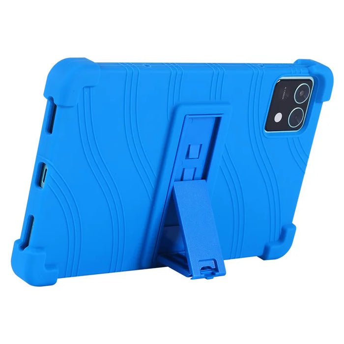 For Teclast M50 Mini Case Adjustable Kickstand Silicone Tablet Protective Cover - Dark Blue - 3