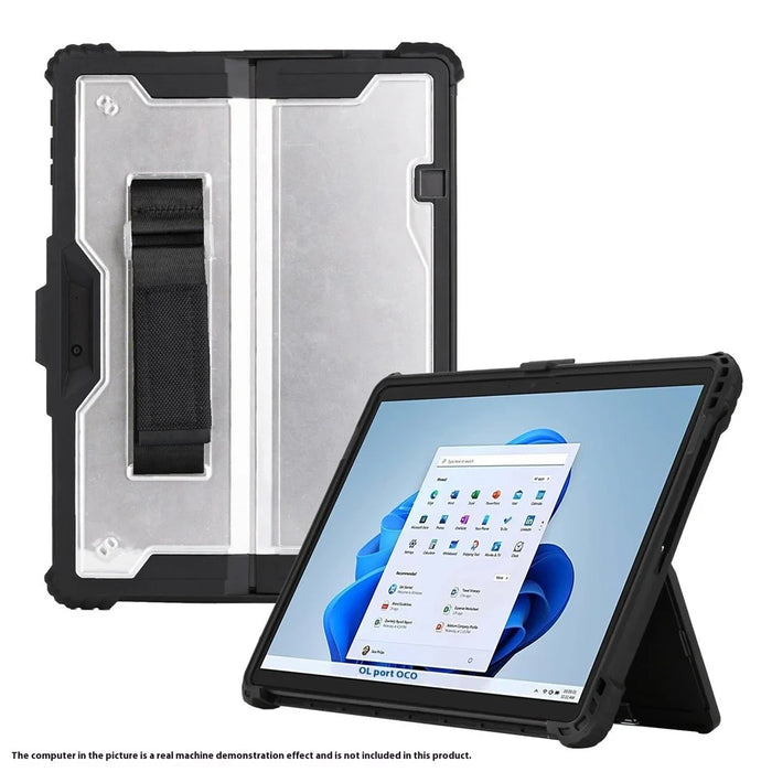 For Microsoft Surface Go 3 / 2 10.5 inch / 1 Protective Case PC TPU Clear Cover with Kickstand Pencil Holder (No Strap) - 2