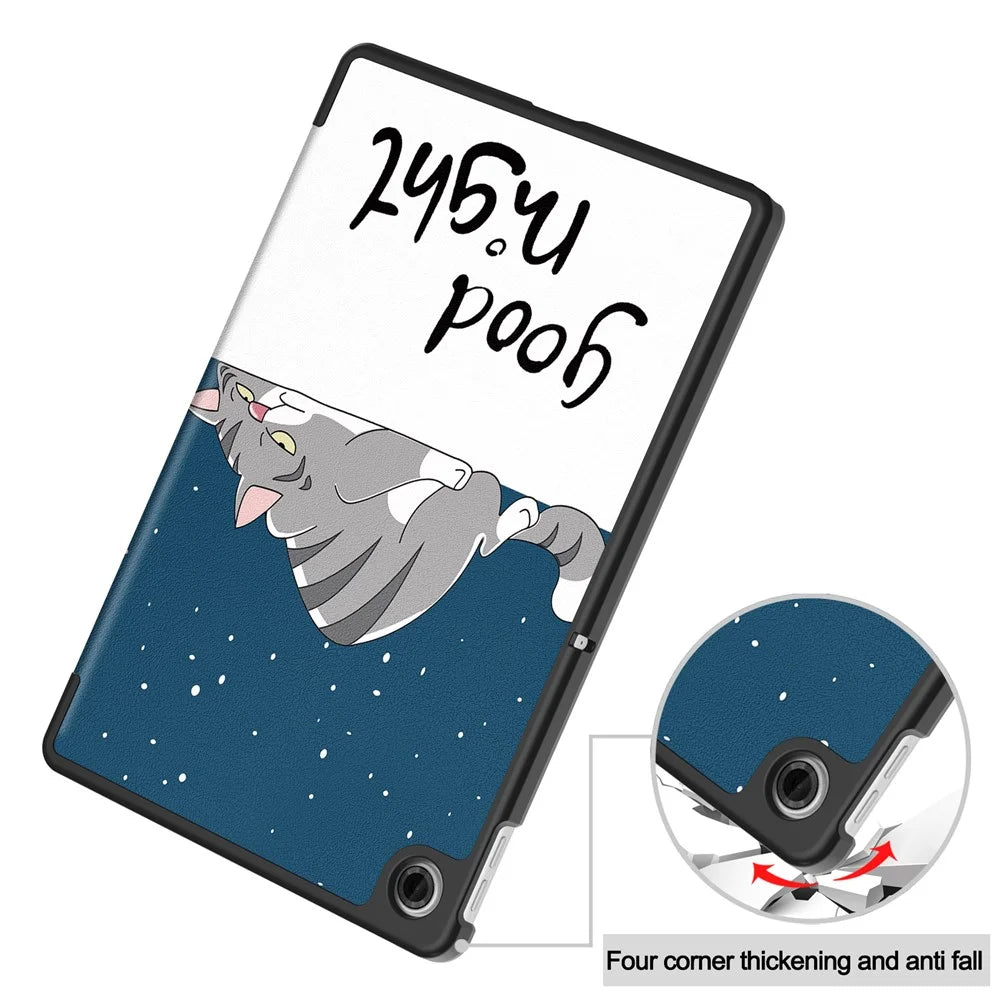 For Lenovo Tab TB311FU Pro Case Pattern Print Leather Stand Tablet Cover - Cat - 7