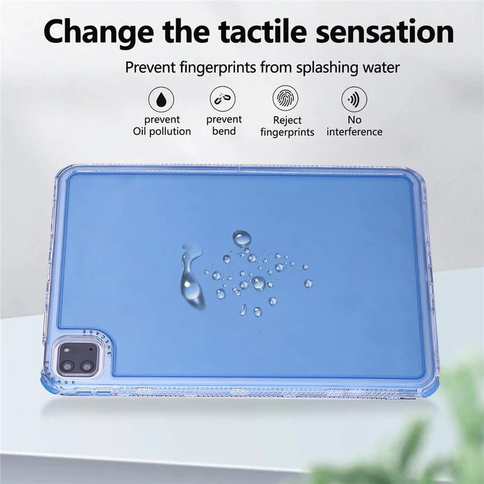 Clear Case for iPad Pro 11 (2022) / (2021) / (2020) / (2018) 3 in 1 PC + TPU Shockproof Tablet Cover - Blue - 3