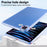 Clear Case for iPad Pro 11 (2022) / (2021) / (2020) / (2018) 3 in 1 PC + TPU Shockproof Tablet Cover - Blue - 6