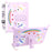 Cute Decor Tablet Shell for iPad 10.2 (2021) / (2020) / (2019) , Silicone + PC Kickstand Tablet Cover with Strap - 1
