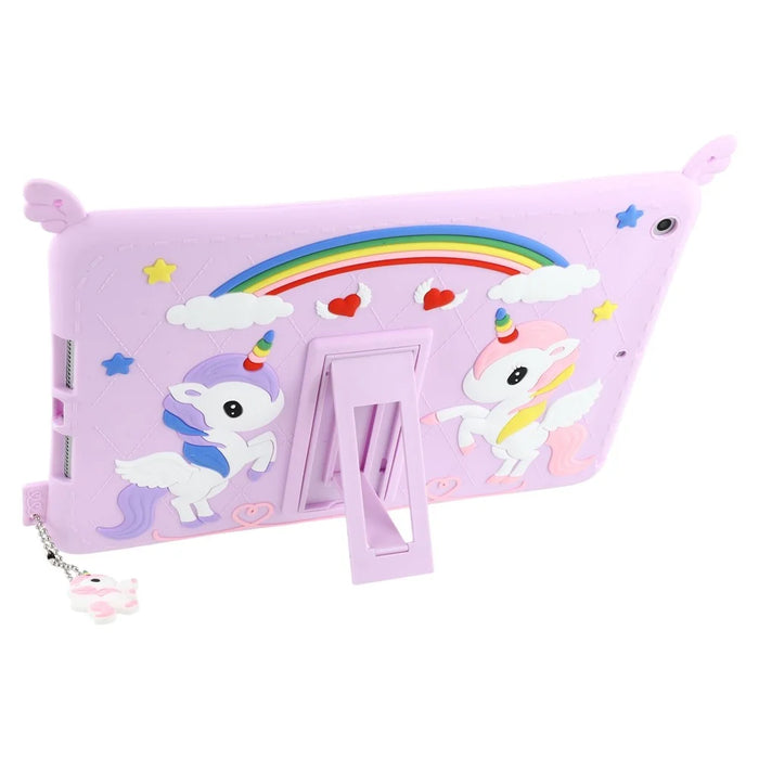 Cute Decor Tablet Shell for iPad 10.2 (2021) / (2020) / (2019) , Silicone + PC Kickstand Tablet Cover with Strap - 5