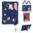 For iPad 10.2 (2021)  /  (2020)  /  (2019) Case Astronaut Silicone + PC Kickstand Tablet Cover with Lanyard - 1