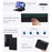 Floating Magnetic Keyboard (Arabic) For Samsung Galaxy Tab S10 Ultra / S9 Ultra / S8 Ultra Bluetooth-Compatible Keyboard + Leather Tablet Case - 7