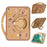 For iPad 9.7-inch (2018) / (2017) Silicone Case with Handle 360 Degree Rotating Kickstand Protective Cover Capybara Pattern - 1