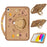For iPad (2025) / 10.9 (2022) Silicone Case with Handle 360 Degree Rotating Kickstand Protective Cover Capybara Pattern - 1