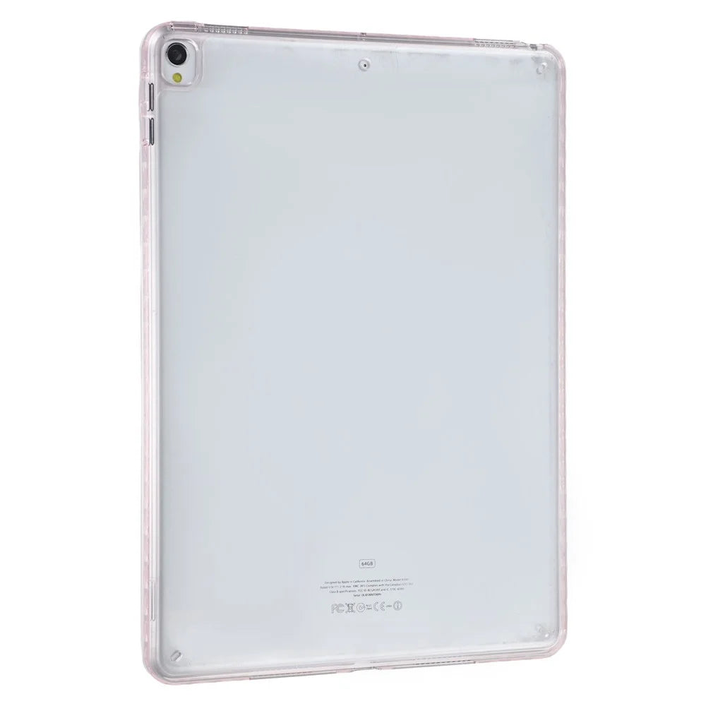 Tablet Case For iPad 10.2 (2021)  /  (2020)  /  (2019)  /  Air 10.5 inch (2019) Flexible TPU + Acrylic Shockproof Protective Cover - Pink - 1