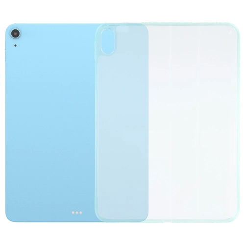 For iPad (2025) / 10.9 (2022) Case Flexible TPU + Acrylic Tablet Shockproof Protective Cover - Light Green - 1