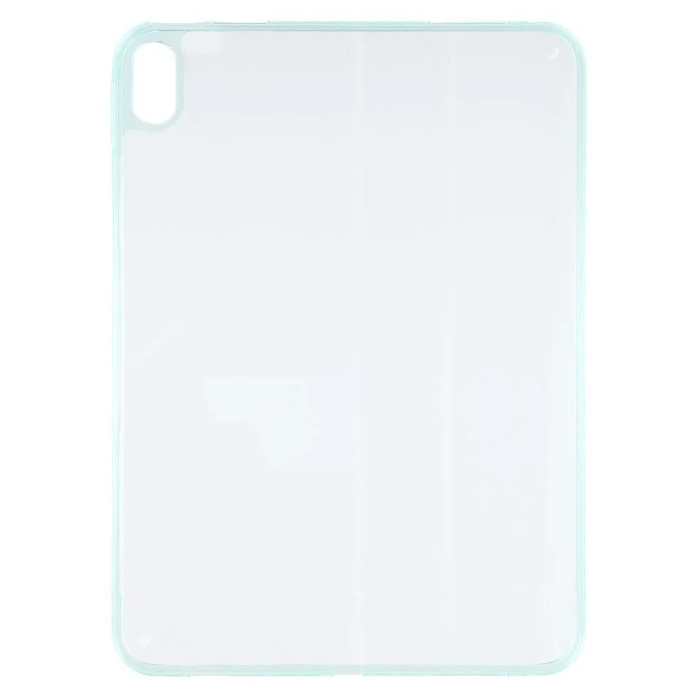 For iPad (2025) / 10.9 (2022) Case Flexible TPU + Acrylic Tablet Shockproof Protective Cover - Light Green - 2