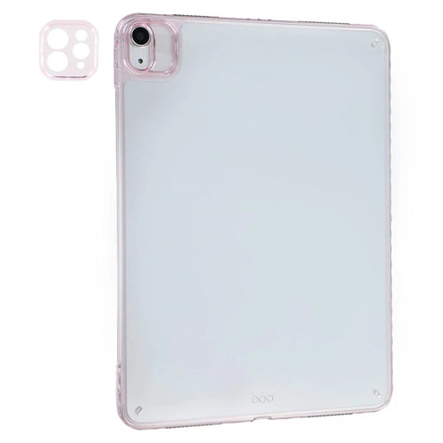 Tablet Case For iPad Air 11 (2026) / (2025) / (2024) / Air (2022) / (2020) / Pro 11 (2022) TPU + Acrylic Shockproof Cover with Lens Frames - Pink - 1