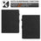 Universal 10-inch Tablet Case Honeycomb Printed Leather Tablet Cover with Card Slot - Black - 5