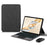For Honor Pad X9 Pro Leather Case + Touchpad Bluetooth-Compatible Keyboard with Backlit - 1
