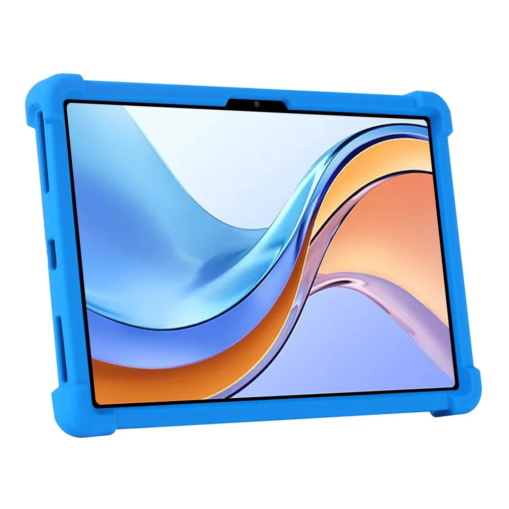 For Hotwav Pad 11 Silicone Case with Kickstand Rugged Protective Cover - Dark Blue - 3