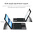 For Huawei Qingyun C7 (2nd Gen) Leather Case + Touchpad Bluetooth-Compatible Keyboard with Backlit - 7