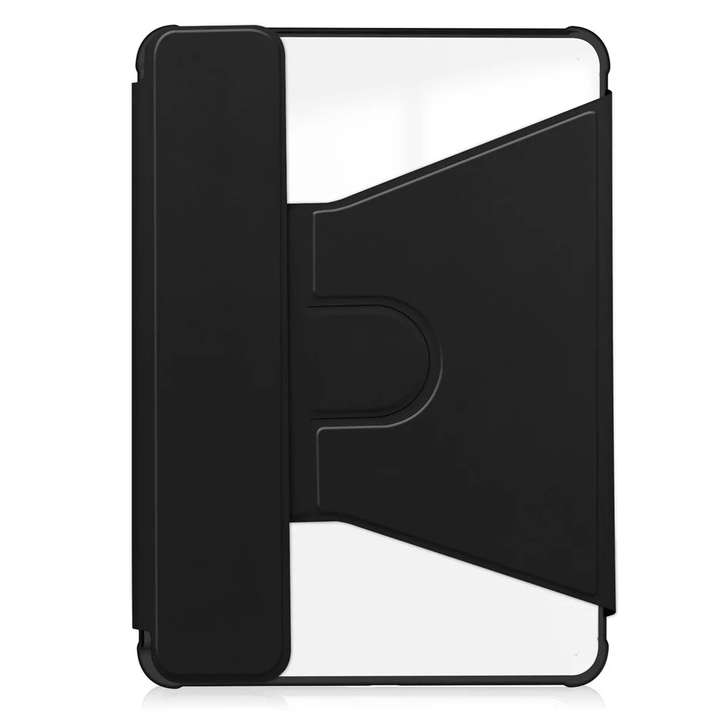 For iPad Air 11 (2026) / (2025) / (2024) Case 360 Degree Rotary Stand PU Leather + Acrylic Tablet Cover (Without Keyboard) - Black - 6
